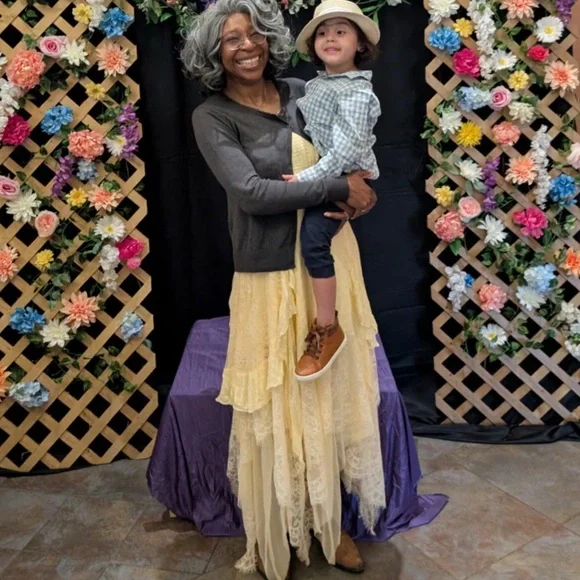 Free People Light Yellow Layered Maxi Dress Like New - Picture 9 of 9